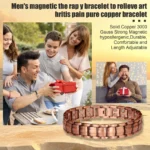 New Magnetic Bracelets For Men Pure Copper Magnetic Bracelet Jewelry Jewelry Accessories Row Magnetic Therapy Bangle Bracelets - Image 3