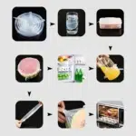 6PCS Silicone Food Cover Lids Set | Reusable Airtight Stretch Bowl Covers | BPA-Free Elastic Kitchen Food Storage Caps | Fridge Oven and Freezer Safe Seal Lids - Image 6