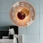 8 Inch Simple Fashion Wall Clock Light Luxury Quiet No Ticking Sound Decorative Clock Suitable For Study, Living Room