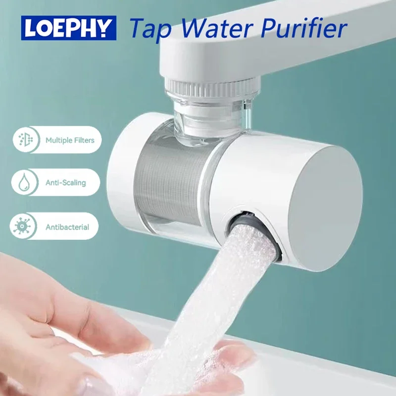 S653609962ba84bcd8a4b09ef76199206J-1.webp LOEPHY Faucet Filter Splash Proof Tap Water Purifier Filtration And Pressurization 720 Degree Rotating Universal Extension Nozzl - Image 1