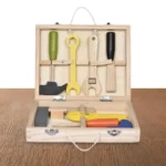 Montessori Wooden Tool Set for Kids | Educational Toolbox Construction Play Kit | CE Certified Pretend Play Accessories for Boys and Girls | Imaginative Learning Toy - Image 7