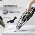 Portable Wireless Vacuum Cleaner Powerful Suction Rechargeable Handheld Vacuum Cleaner Quick Charge for Car Home Pet Hair - Image 7