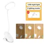 Flexible LED Desk Lamp with 3-Level Dimmer | USB Powered Eye-Care Reading Light | 3 Colour Temperatures Warm White and Cool White | Study Bedroom and Home Office Lamp - Image 10