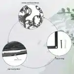 Metal Wall Art: 3Pcs Peach Blossom for Decor" Adorn your walls for Christmas and beyond. - Image 6