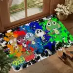 Cartoon Funny Keroro Gunsou Frog Floor Mat Floor Carpet Kids Room Bedroom Decoration Balcony Anti Slip Doormat Hotel Flannel Polyester - Image 14