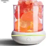 Natural Himalayan Salt Lamp USB | 8 Colour Multicolour Night Light Aroma Diffuser | Romantic Atmosphere Lamp | Birthday Christmas Gift