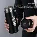 800ML-1L Stainless Steel Thermos Bottle 304 Tea Bottle Car Vacuum Bottle with LED Temperature Display Portable Drinking Cup - Image 2
