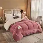 New Thick Milk Fleece Warm Blanket for Winter Artificial Lamb Cashmere Duvet Comforter Soft Warmth Weighted Blankets Quilt Core - Image 8