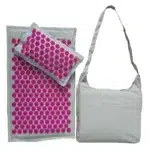 Nature Linen Coconut Palm Massage Yoga Mat 74x44cm Lotus Spike Acupressure Mat Cushion Sport Pillow Mat with Bag PVC - Image 34