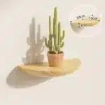 Semicircle Wooden Wall Shelf Solid Wood Partition Wall Rack Wall Hanging Background Floating Projector Display Stand Decor Eco Friendly - Image 5