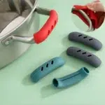4Pcs Silicone Assist Handle Holder Grip Cast Iron Skillet Handle Covers Heat Resistant Non Slip Pot Grip Handle Sleeves - Image 10