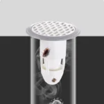Silicone Sink Drain Strainer Hair Catcher Anti Odor Shower Drain Cover UK - Image 4