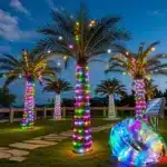50ft/100 LED Solar String Lights Outdoor Waterproof – Warm White Fairy Rope Lights for Garden, Patio, Christmas & Tree Decor