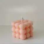 Scented Bubble Cube Candle - 1PC Handmade Soy Wax for Home Decoration & Celebrations - Image 11