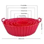 Airfryer Silicone Basket Reusable Oven Baking Tray Silicone Mold For Air Fryer Pizza Fried Chicken Basket Air Fryer Accessories - Image 6