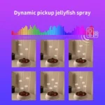 Dynamic Jellyfish Air Humidifier 250ml Essential Oil Diffuser Remote Control Bedroom Humidifier With 7 Colorful Night Lights - Image 3