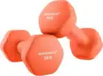 Dumbbells Set of 2 | 2 x 3kg Hexagon Neoprene Coated Dumbbells | Women Strength Training | Comprehensive Fitness Exercise Home Gym - Image 8