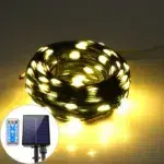 Leather LED Solar String Fairy Lights 100M Christmas Lights Waterproof Outdoor Garland High-Power Solar Lamp For Garden Decor - Image 7