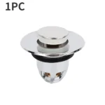 Universal Basin Drain Filter Pop-Up Sink Stopper Hair Catcher for Bathroom & Kitchen UK - Image 7