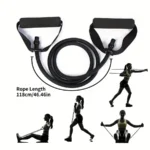 1pc 4-Level Resistance Bands with Handles for Home Workouts and Strength Training - Perfect for Yoga, Pilates,and fitness equipm - Image 3