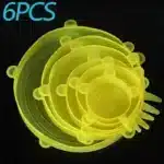 6PCS Silicone Food Cover Lids Set | Reusable Airtight Stretch Bowl Covers | BPA-Free Elastic Kitchen Food Storage Caps | Fridge Oven and Freezer Safe Seal Lids - Image 13