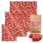 3PC/SET Beeswax Food Wraps Reusable Environmental Organic Cotton Wax Cloth Replace Household Plastic Wrap Washable Lemon Pattern - Image 9