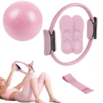 Pilates Ring Resistance Band Set Yoga Ring Workout Portable Exercise Tool Pregnancy Postpartum Toning Strength Training Women - Image 6