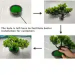 27cm Artificial Pine Bonsai Tree with Pot | Realistic Fake Plant Desktop Decoration | Plastic Simulation Landscape Tree for Home Office Hotel and Room Decor - Image 6