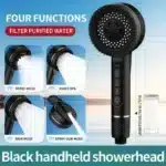 4-Speed Filtered Shower Head High Pressure Water Saving | Handheld Multi-Function Round Shower Head with Filter | Supercharged Bath Shower - Image 8
