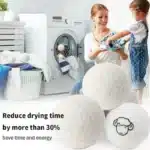 6pcs Eco-Friendly Wool Dryer Balls - Natural Fabric Softener, Reduce Static & Shorten Drying Time- Chemical-Free - Image 3