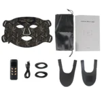 LED 8 Colors Face Mask and Neck Red Light  Near Infrared Therapy Anti Aging Wrinkle Acne Pore Oil Control Skin Tighten Whiten - Image 13