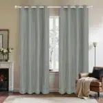 1panel 100% Blackout Winter Curtain, Solid Colour Warm Curtains for Living Room, Bedroom, Add Cotton Curtains Grommet Top - Image 11