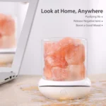 Aroma lamps Natural Himalayan Salt Lamp USB Pink Salt Rocks Lamp Multi-Color Romantic Night Light for Original Birthday Gifts - Image 3