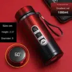 800ML-1L Stainless Steel Thermos Bottle 304 Tea Bottle Car Vacuum Bottle with LED Temperature Display Portable Drinking Cup - Image 7