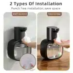 New Wall Mounted Automatic Soap Dispenser Foam Smart Hand Washing Machine 500ml Liquid Rechargeable Bathroom Induction Sensor - Image 2