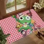 Cartoon Funny Keroro Gunsou Frog Floor Mat Floor Carpet Kids Room Bedroom Decoration Balcony Anti Slip Doormat Hotel Flannel Polyester - Image 9