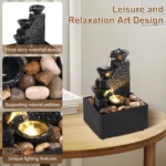 New Desktop Waterfall Decoration Creative Flowing Water Ornaments Small Living Room Office Ornaments Tabletop Fountain Ornaments - Image 3