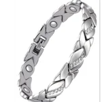 Magnetic Therapy Arthritis Pain Relief Bracelets for Women Magnetic Steel Titanium Health Bracelet with Crystal Fashion Jewelry - Image 2