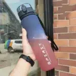 1 Liter Large Capacity Sports Water Bottle Leak Proof Colorful Plastic Cup Drinking Outdoor Travel Portable Gym Fitness Jugs - Image 7