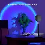 Sunset Lamp Projector 16 Colours RGB LED Night Light | Multicolor Changing Mood Light | Photography Selfie Party Decor | Christmas Gift for Women - Image 2