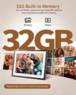 Frameo 10.1 inch digital photo frame, WiFi electronic photo frame, 1280*800IPS HD cloud smart electronic photo album, 32GB stora - Image 3