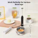 Electric Coffee Milk Foaming Mixer Coffee Creamer Whisk Handheld Egg Beater Froth Mixer Kitchen Automatic Kitchen Whisk Tools - Image 4