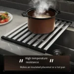 304 Stainless Steel Sink Drain Rack Foldable Telescopic Dish Drainer UK - Image 5