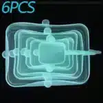 6PCS Silicone Food Cover Lids Set | Reusable Airtight Stretch Bowl Covers | BPA-Free Elastic Kitchen Food Storage Caps | Fridge Oven and Freezer Safe Seal Lids - Image 11