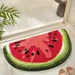 Fresh Fruit Pattern Carpet Doormat | Bright Colour Soft Absorbent Bathroom Mat | Bedroom Rug Floor Mat | Modern Home Decor Rug - Image 5