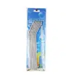 6-Pack Reusable Stainless Steel Straws Set (304 Food-Grade) – Straight + Bent with Cleaning Brush & Travel Case - Image 17