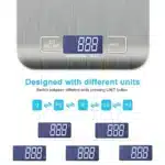 5kg 1g Digital Kitchen Scale LED Stainless Steel High Precision Electronic Scales Home Jewelry Food Weighing Baking Tools CE Certified - Image 5