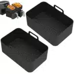 2Pcs Air Fryer Silicone Liner for Ninja Dual Air Fryer Accessories Reusable Baking Pan Basket Oven Pot Liner Kitchen Accessories - Image 8