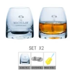 Macallan Glass Whiskey Glass Single Malt Crystal Wine Tumbler Vodka Cognac Brandy Snifter Cup Private Collection Barware - Image 9