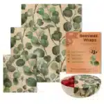 Beeswax Food Wraps Set of 3 | Organic Cotton Reusable Lemon Pattern Wax Cloth | Eco-Friendly Washable Plastic Wrap Alternative | S, M, L Sizes - Image 20